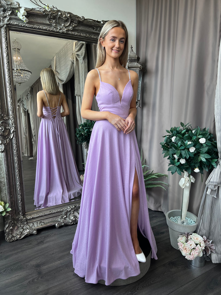 Purple debs dress clearance