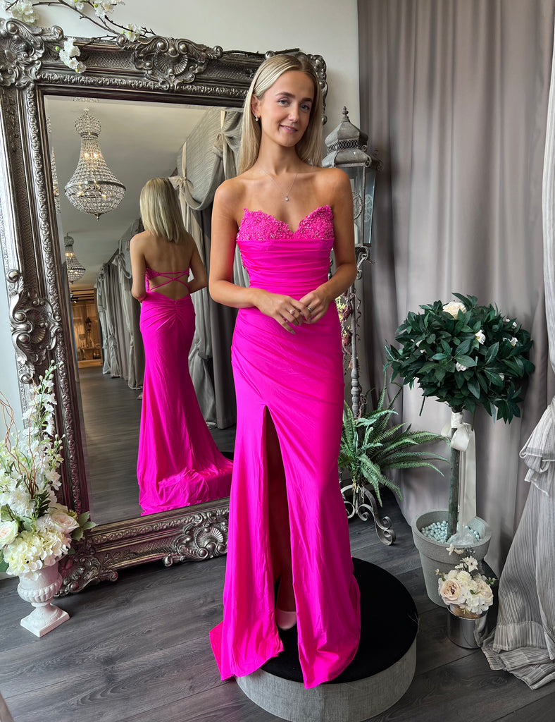 Baby pink 2025 debs dress