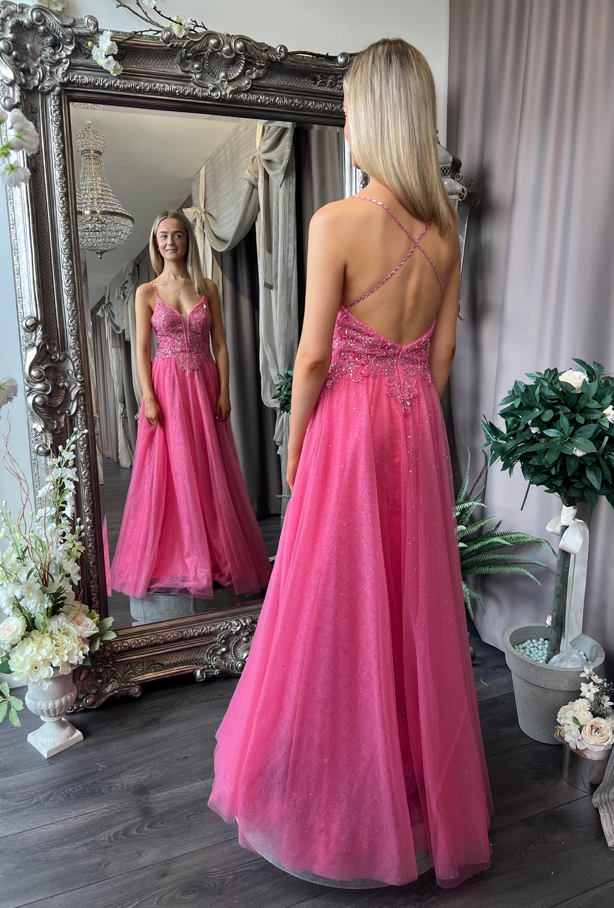 mori lee pink wedding dress Mori Lee 89355