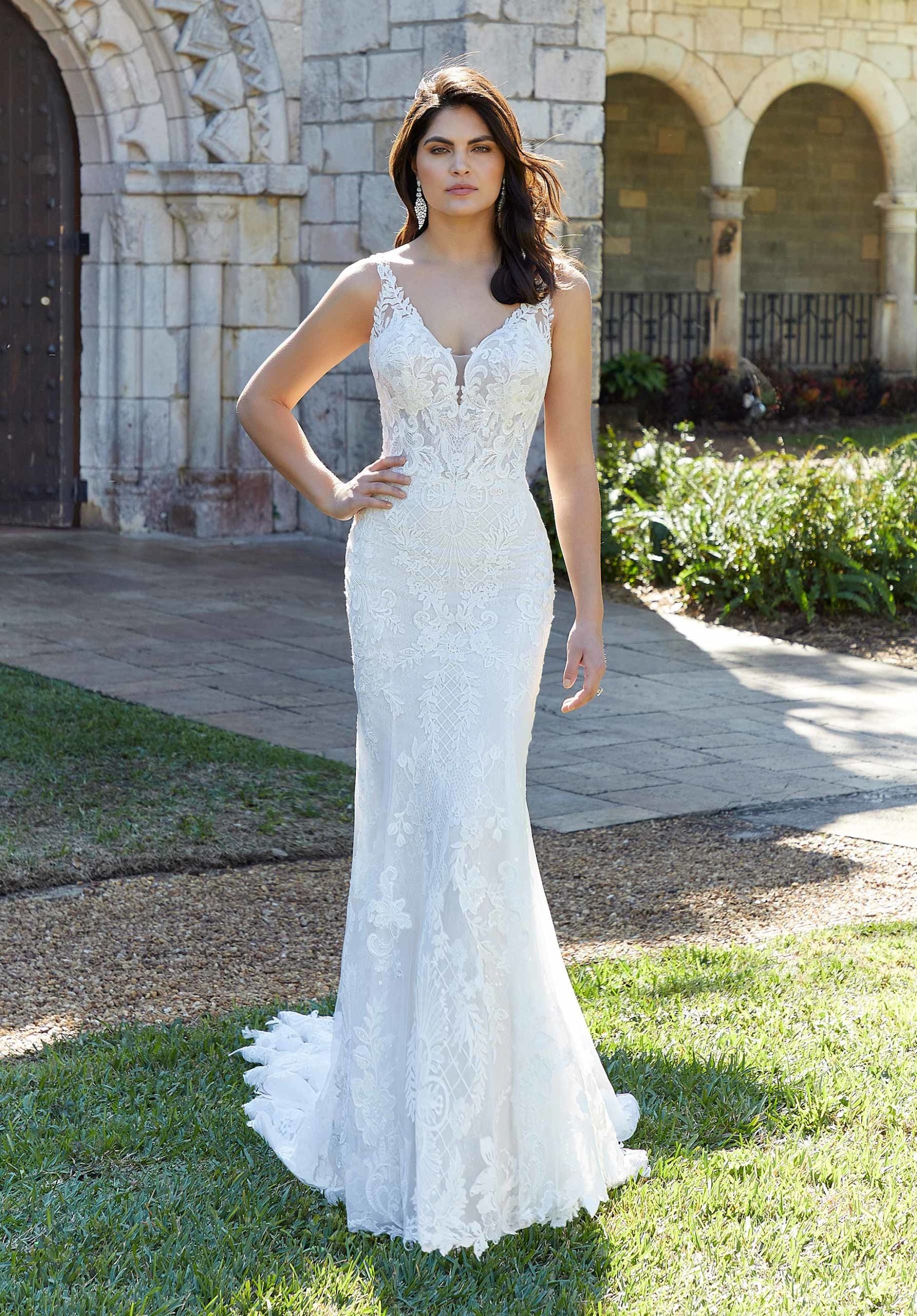 Mori lee lace clearance dress