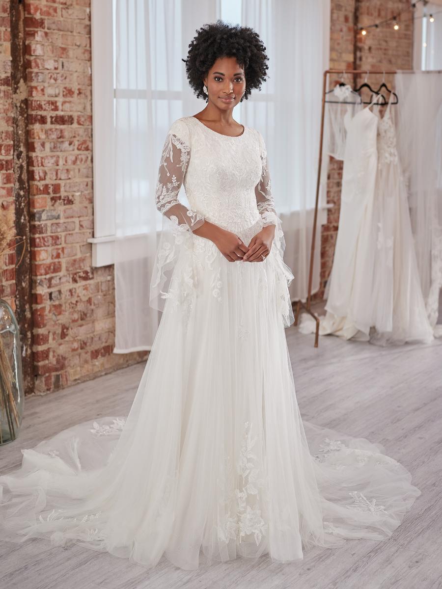 Maggie sottero long sleeve wedding dresses clearance